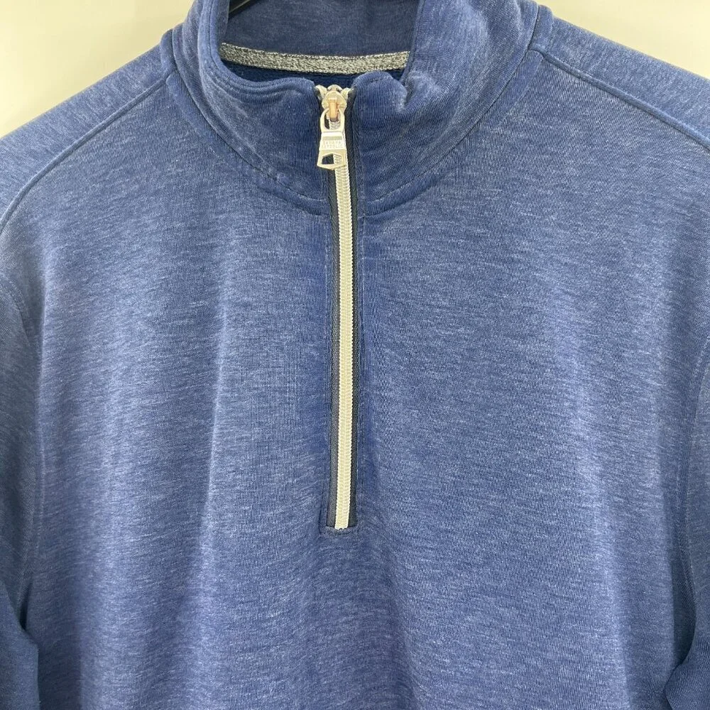 Banana Republic Polartec Navy Blue Quarter Zip Sweatshirt Men's Large